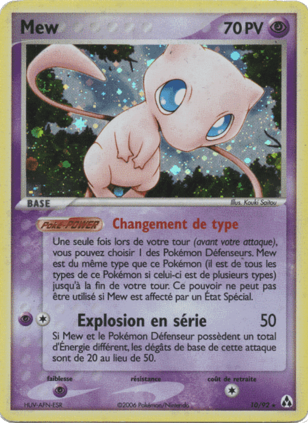 Mew, carte 10 de EX Créateurs de légendes
