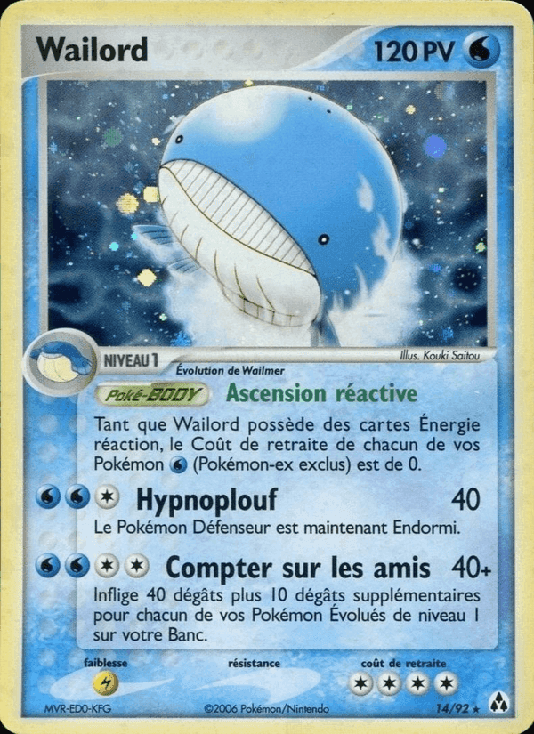 Wailord, carta 14 di EX Créateurs de légendes