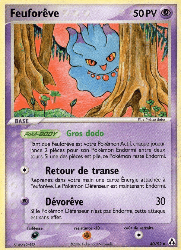 Feuforêve, carta 40 di EX Créateurs de légendes