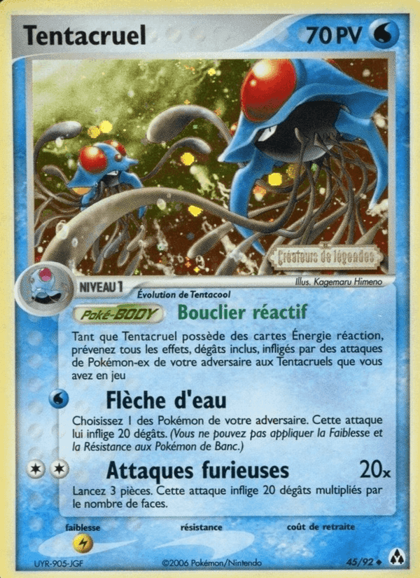 Tentacruel, carta 45 di EX Créateurs de légendes