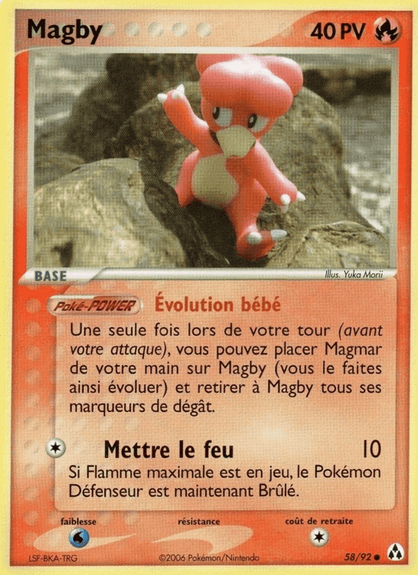 EX Créateurs de légendes の 58 番、Magby