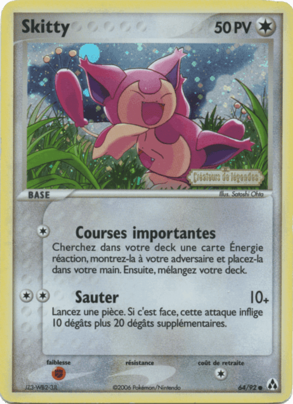 Skitty, carte 64 de EX Créateurs de légendes