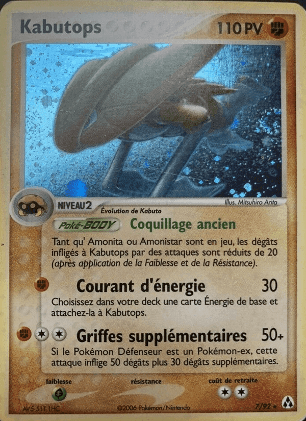 Kabutops, carta 7 di EX Créateurs de légendes