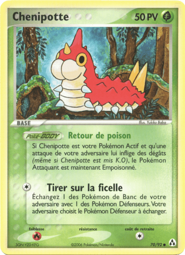 Chenipotte, carte 70 de EX Créateurs de légendes