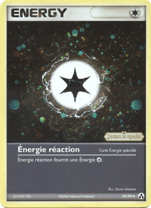Énergie réaction, carte 82 de EX Créateurs de légendes