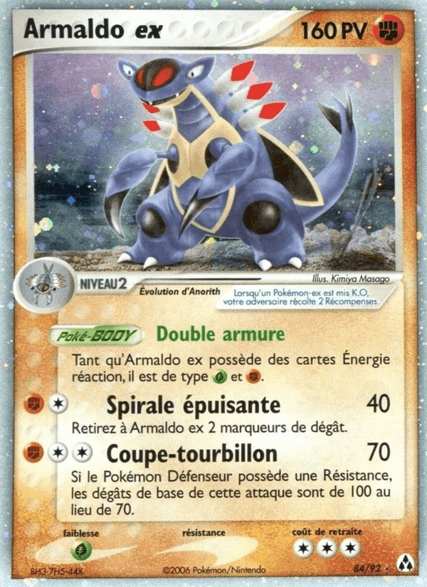Armaldo ex, card 84 from EX Créateurs de légendes