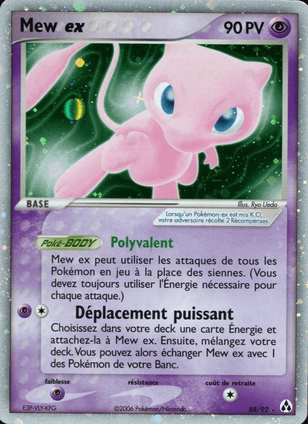 Mew ex, card 88 from EX Créateurs de légendes