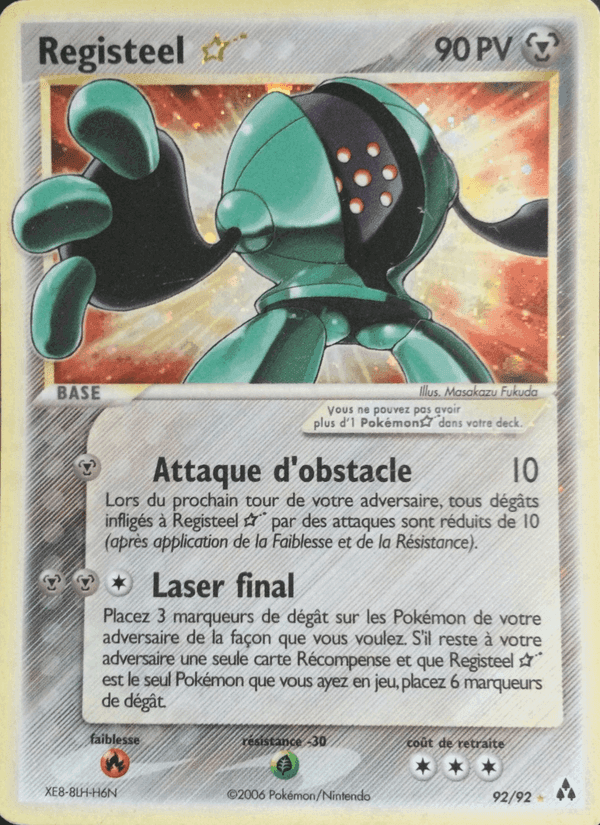 Registeel ☆, carte 92 de EX Créateurs de légendes