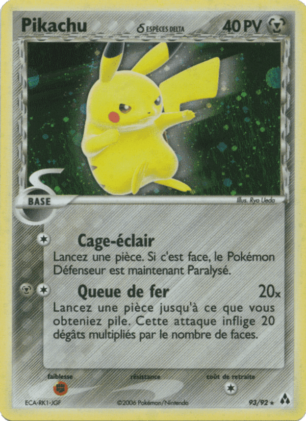 Pikachu δ, carta 93 de EX Créateurs de légendes