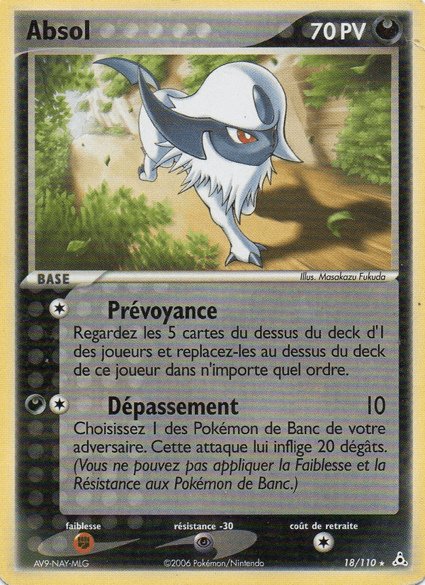 Absol, carte 18 de EX Fantômes Holon
