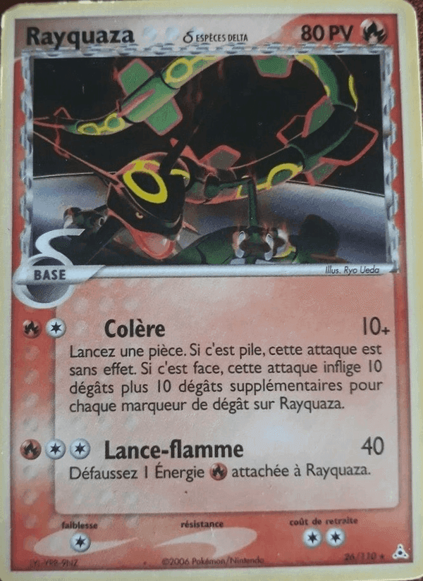 Rayquaza δ, carta 26 de EX Fantômes Holon