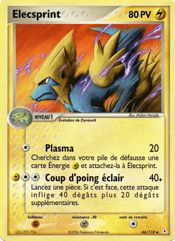 Élecsprint, carta 46 di EX Fantômes Holon