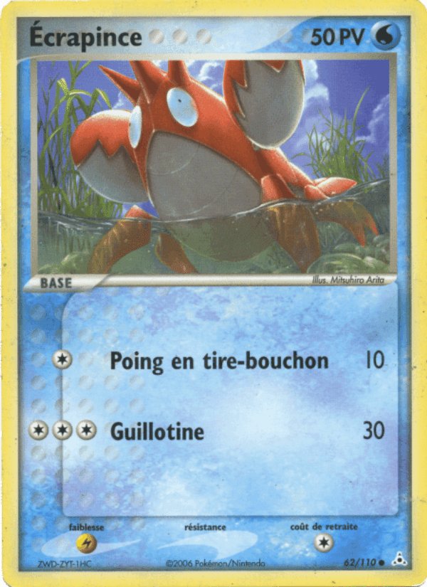 Ecrapince, carte 62 de EX Fantômes Holon