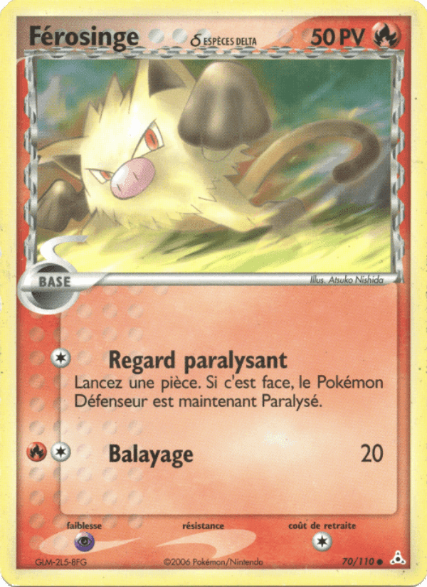 Férosinge δ, carte 70 de EX Fantômes Holon