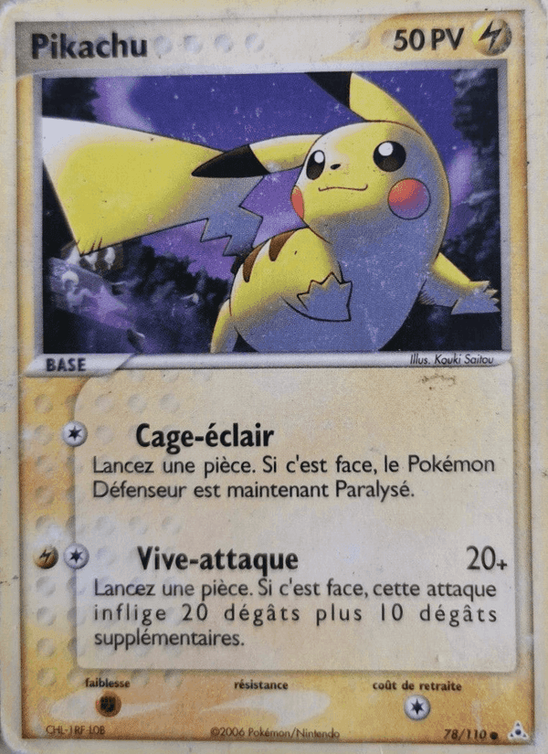 Pikachu, carta 78 di EX Fantômes Holon