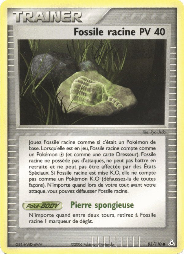 Fossile racine, carte 93 de EX Fantômes Holon