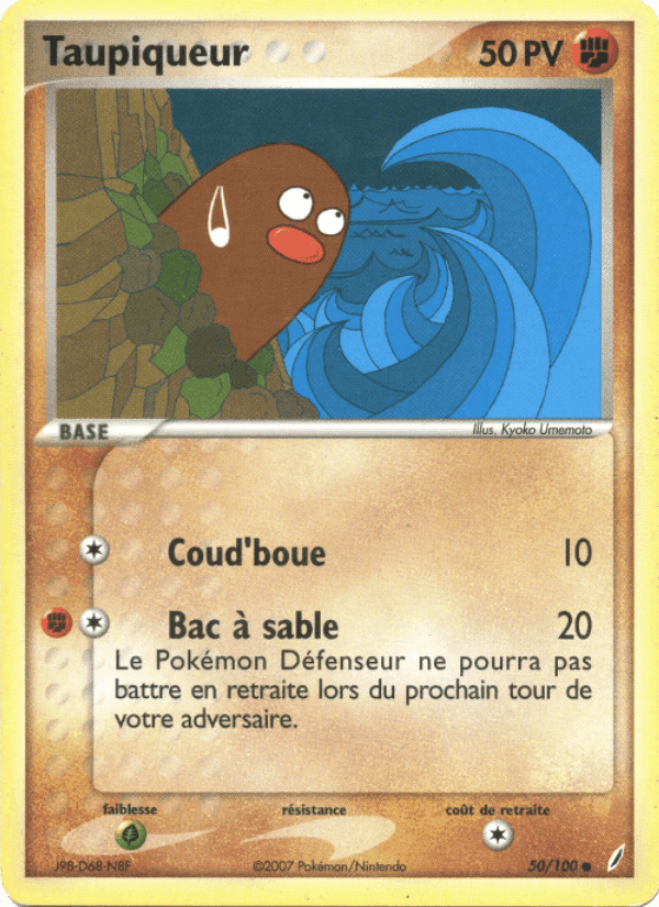 Taupiqueur, carta 50 de EX Gardiens de Cristal