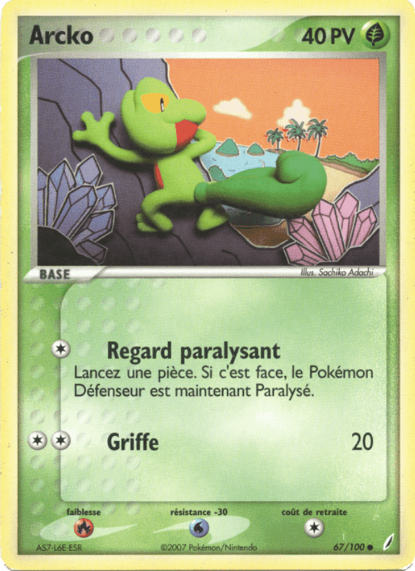 Arcko, card 67 from EX Gardiens de Cristal