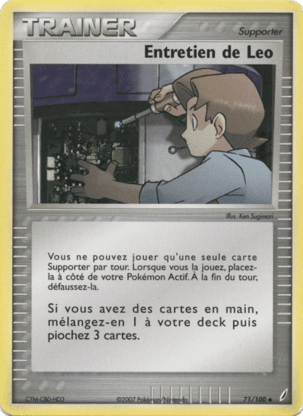 Entretien de Leo, carte 71 de EX Gardiens de Cristal