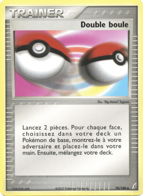 Double boule, card 78 from EX Gardiens de Cristal