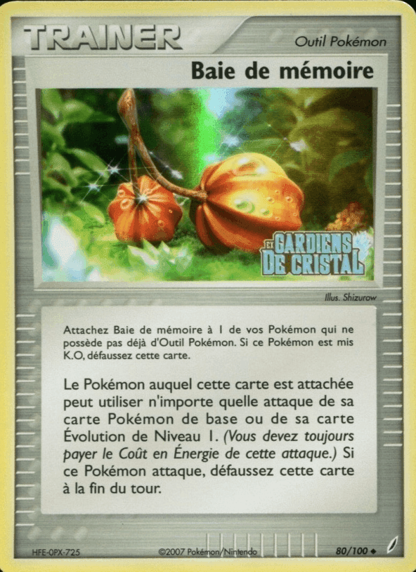 Baie de mémoire, carte 80 de EX Gardiens de Cristal