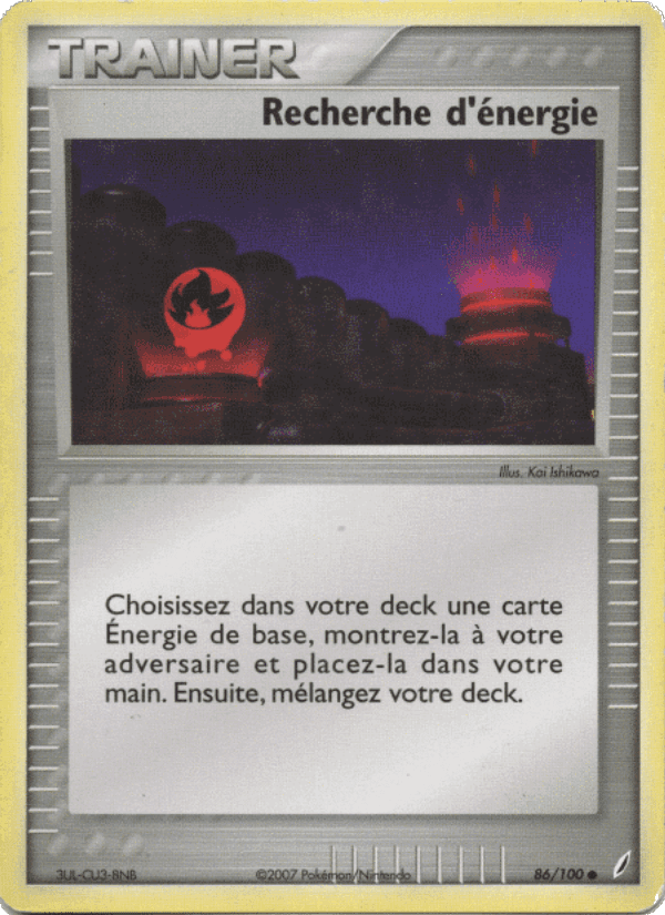 Recherche d'énergie, carta 86 di EX Gardiens de Cristal