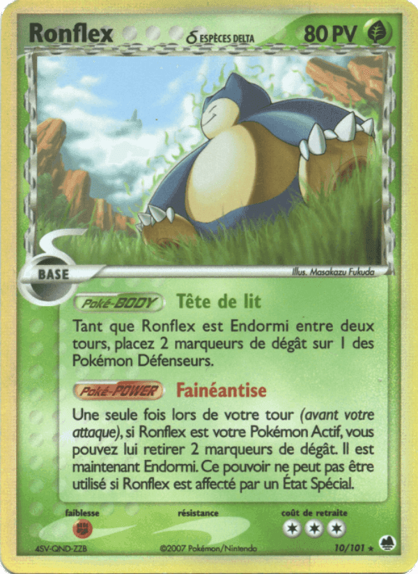 Ronflex δ, carta 10 di EX Île des Dragons