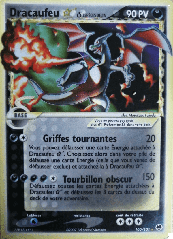 Dracaufeu ☆ δ, carte 100 de EX Île des Dragons