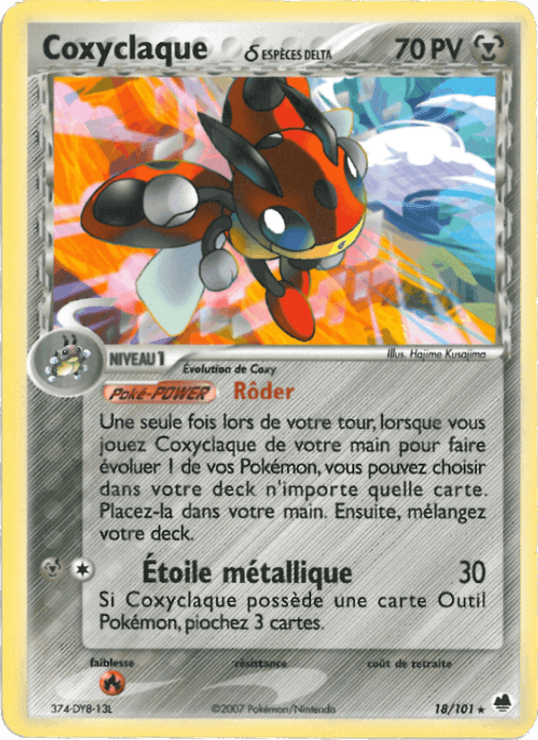 Coxyclaque δ, carte 18 de EX Île des Dragons