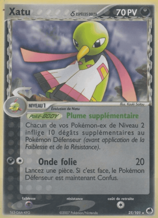 Xatu δ, carte 25 de EX Île des Dragons