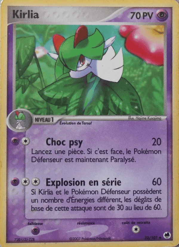 Kirlia, card 32 from EX Île des Dragons