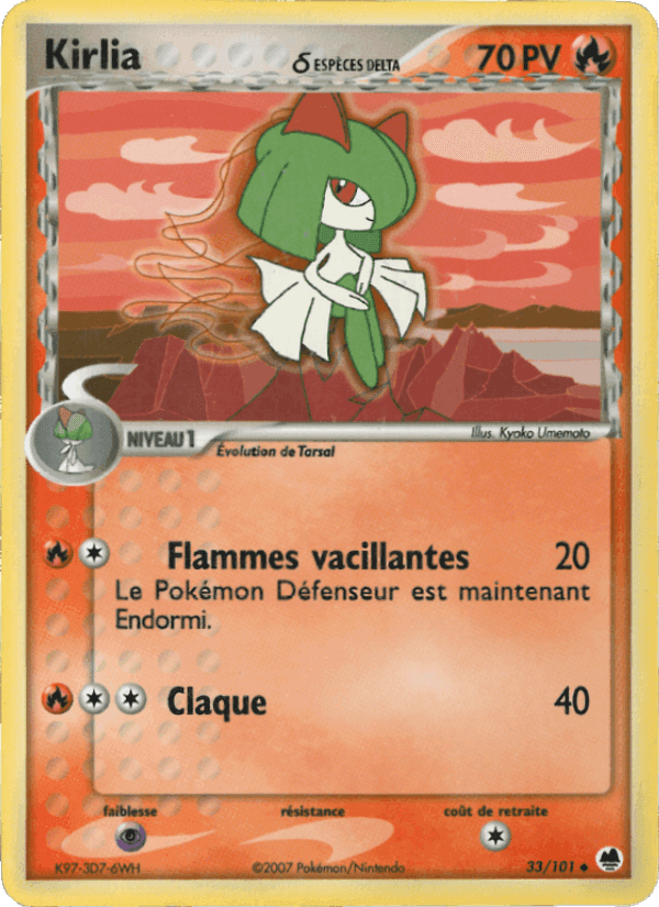 Kirlia δ, carta 33 di EX Île des Dragons
