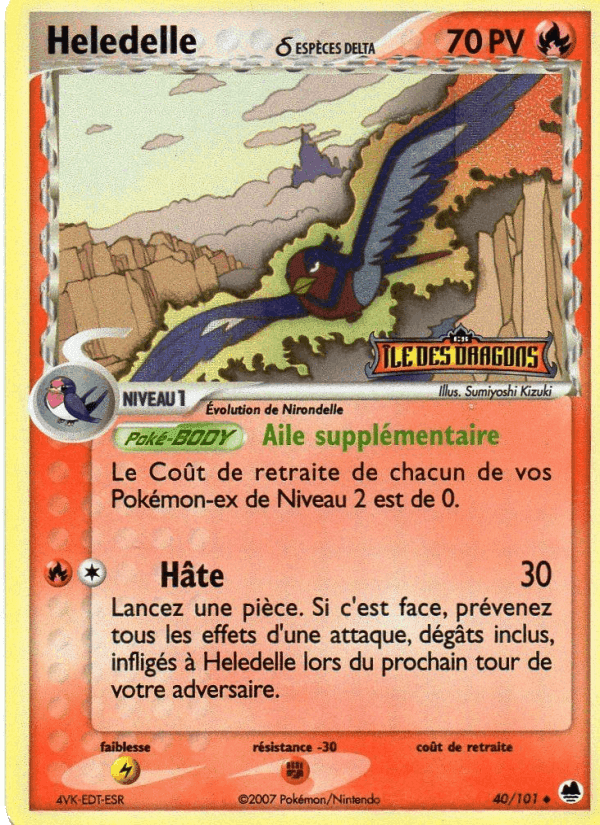 Heledelle δ, carta 40 di EX Île des Dragons