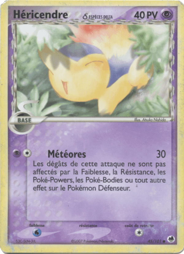 Héricendre δ, carte 45 de EX Île des Dragons