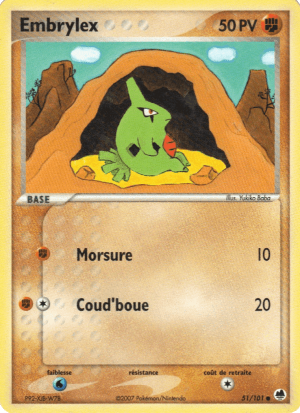 Embrylex, card 51 from EX Île des Dragons