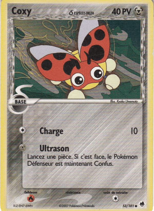 Coxy δ, carte 53 de EX Île des Dragons