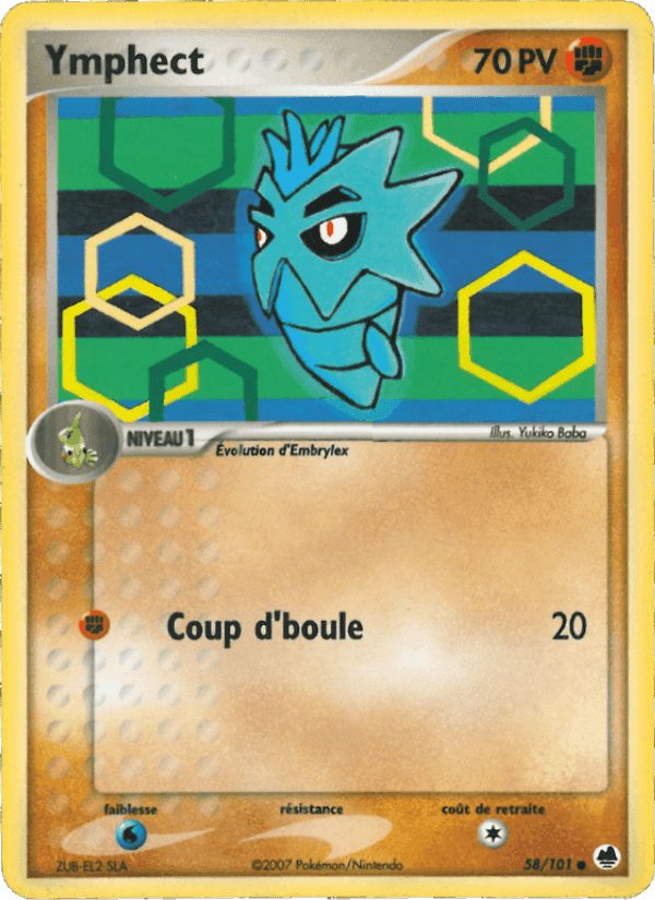 Ymphect, carte 58 de EX Île des Dragons