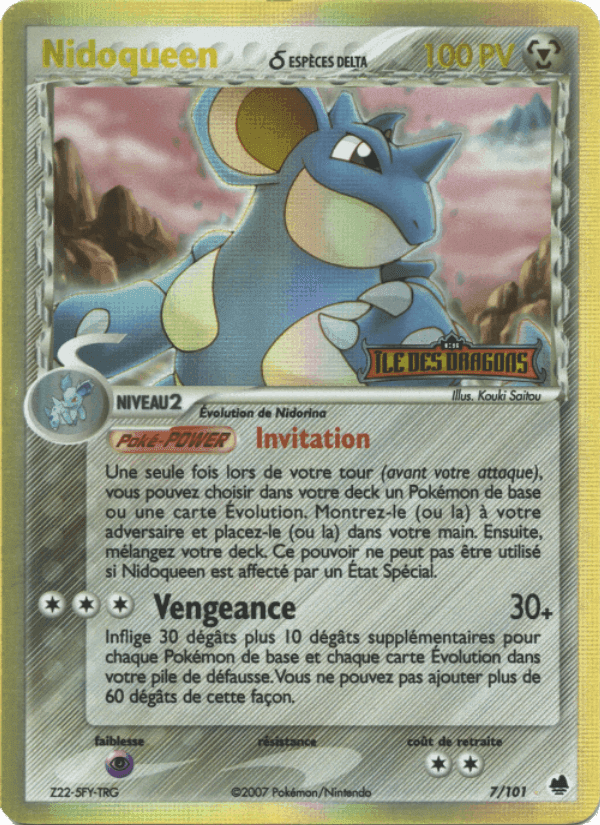 Nidoqueen δ, carte 7 de EX Île des Dragons