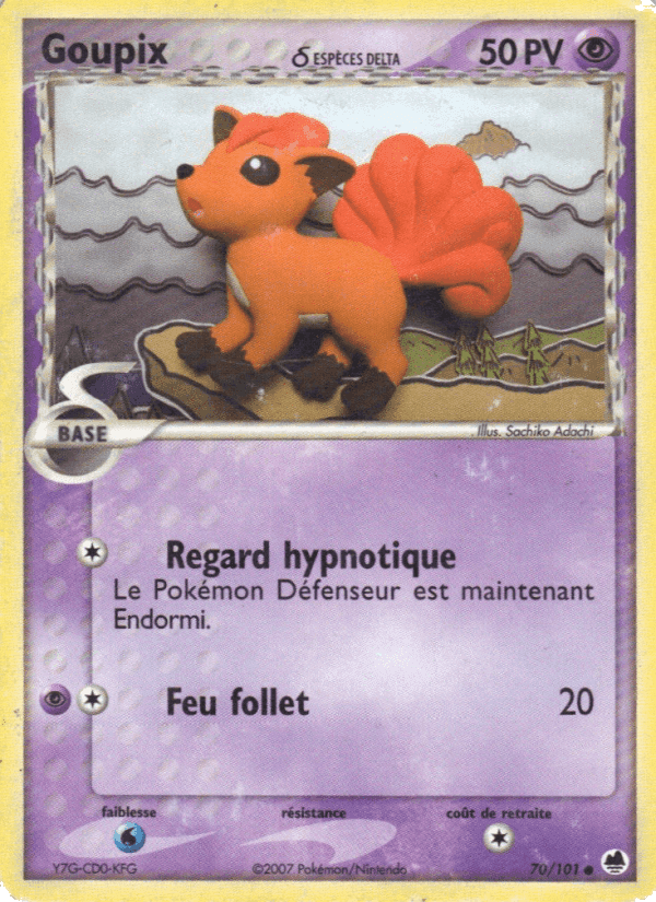 Goupix δ, carta 70 de EX Île des Dragons