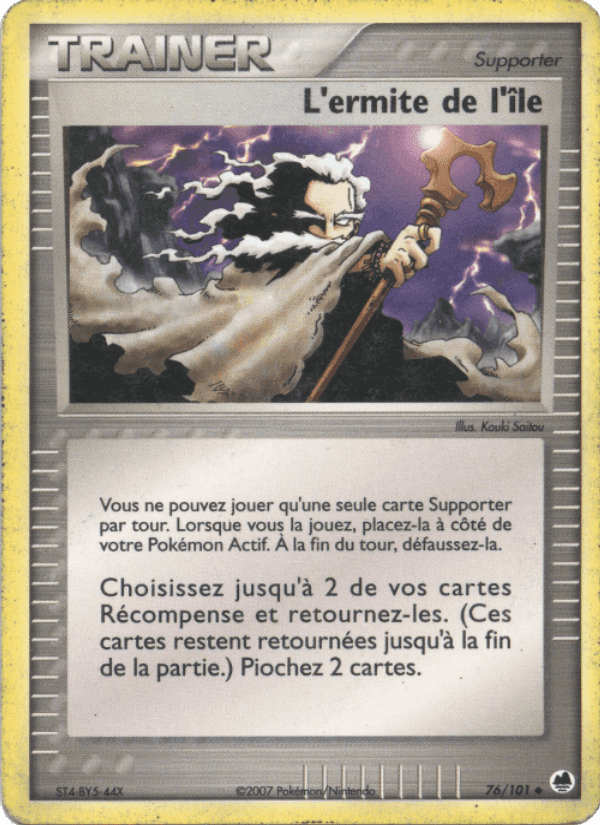 L'ermite de l'île, carte 76 de EX Île des Dragons