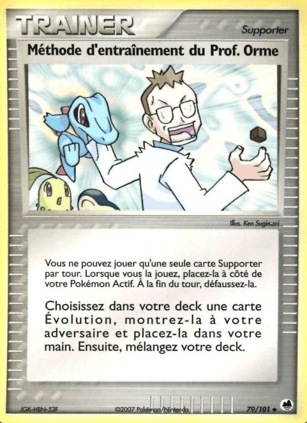 Méthode d'entraînement du Prof. Orme, card 79 from EX Île des Dragons