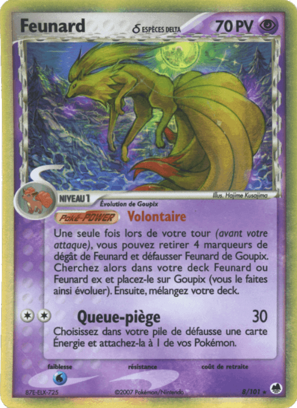 Feunard δ, carte 8 de EX Île des Dragons