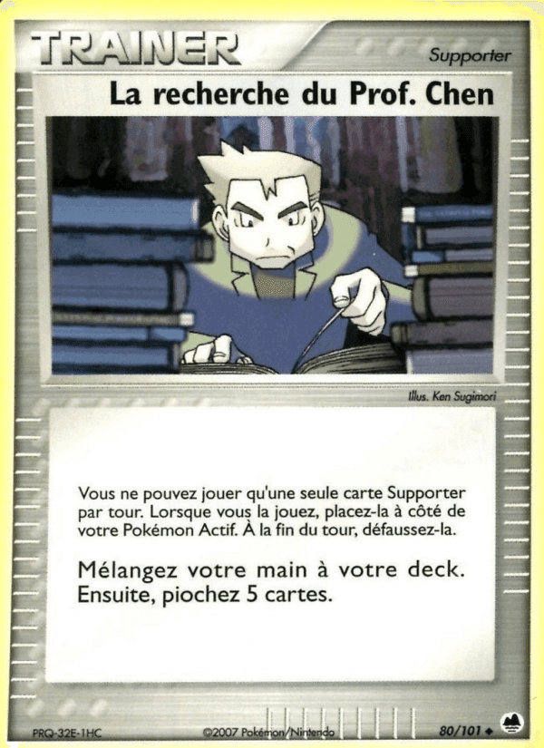 La recherche du Prof. Chen, carte 80 de EX Île des Dragons