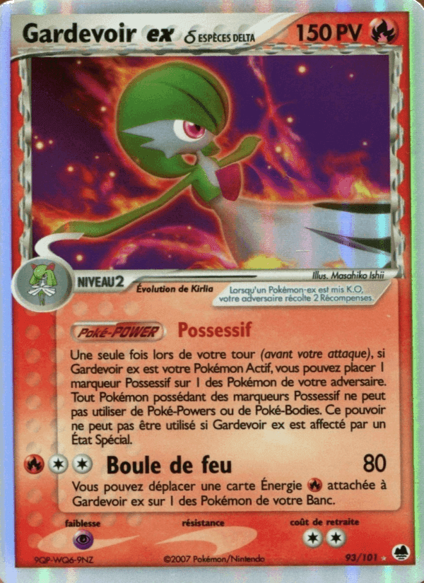 Gardevoir ex δ, carte 93 de EX Île des Dragons