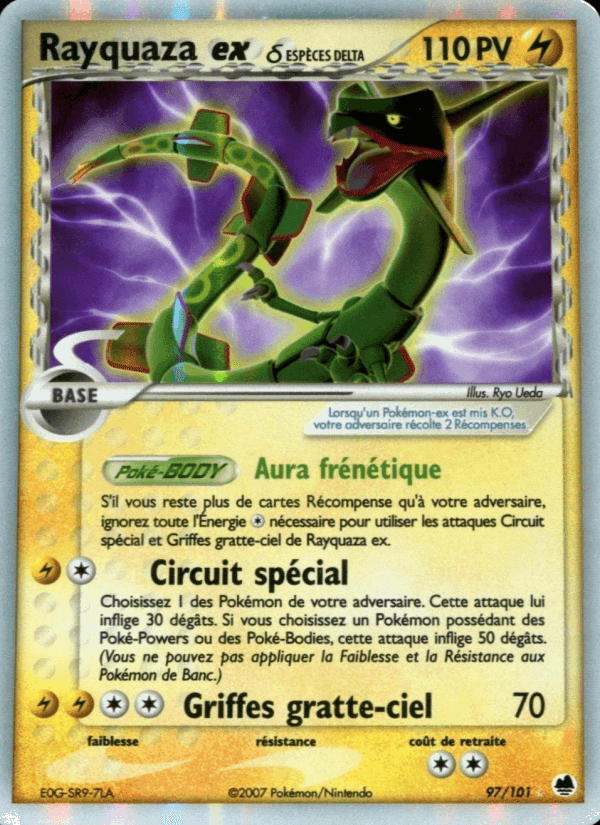 Rayquaza ex δ, carta 97 di EX Île des Dragons