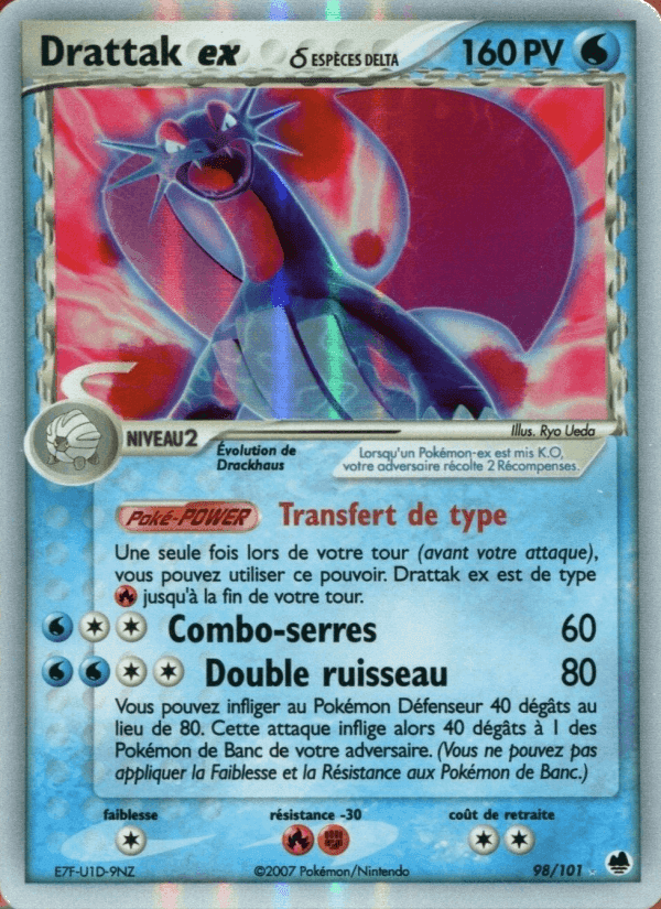 Drattak ex δ, card 98 from EX Île des Dragons