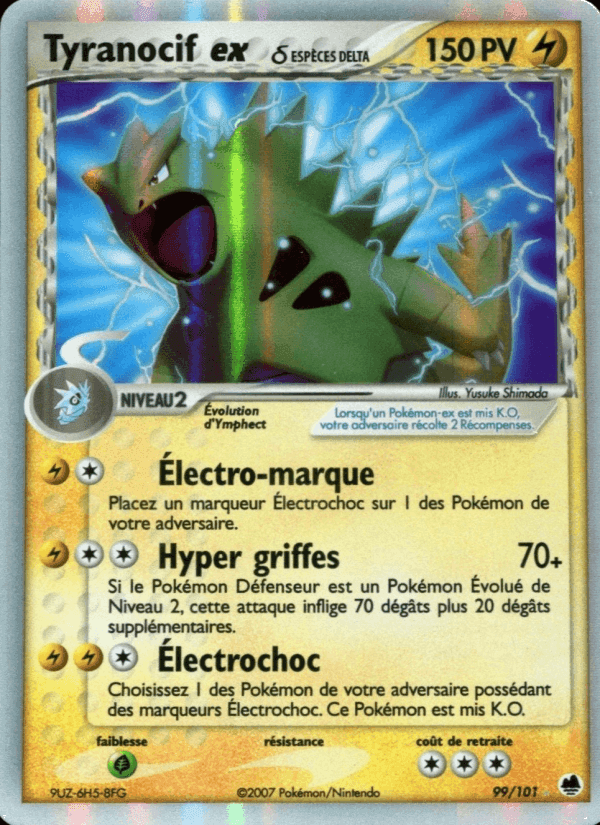 Tyranocif ex δ, card 99 from EX Île des Dragons