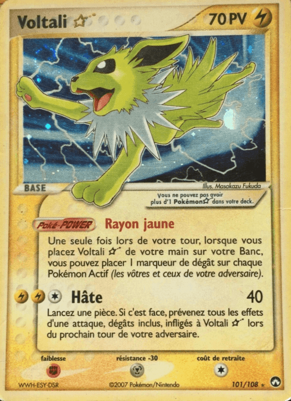 Voltali ☆, carta 101 de EX Gardiens du Pouvoir