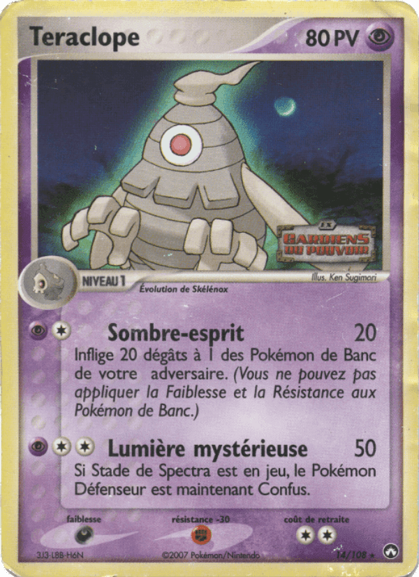 Téraclope, carte 14 de EX Gardiens du Pouvoir