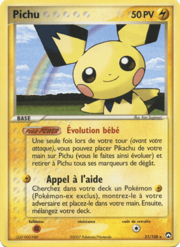 Pichu, carta 21 de EX Gardiens du Pouvoir